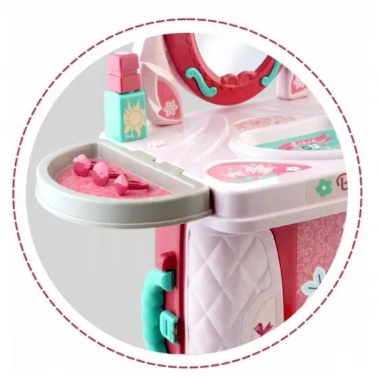Masuta de toaleta 3 in 1 pentru copii cu accesorii incluse Ricokids 773300 Masuta de toaleta 3 in 1 pentru copii cu accesorii incluse Ricokids 773300