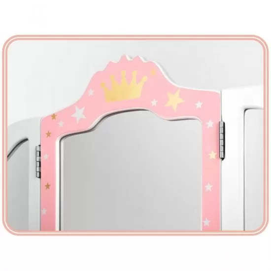 Masuta de toaleta din lemn pentru copii 60 x 29 x 98 cm Ricokids Masuta de toaleta din lemn pentru copii 60 x 29 x 98 cm Ricokids