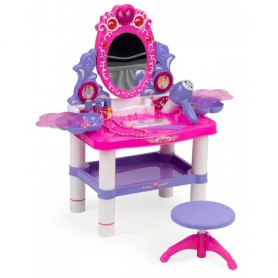Masuta de toaleta pentru copii cu accesorii Ecotoys HC152798 Masuta de toaleta pentru copii cu accesorii Ecotoys HC152798
