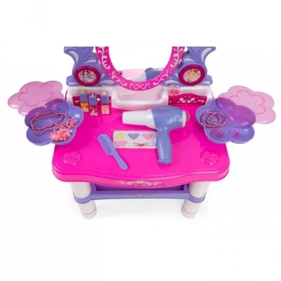 Masuta de toaleta pentru copii cu accesorii Ecotoys HC152798 Masuta de toaleta pentru copii cu accesorii Ecotoys HC152798