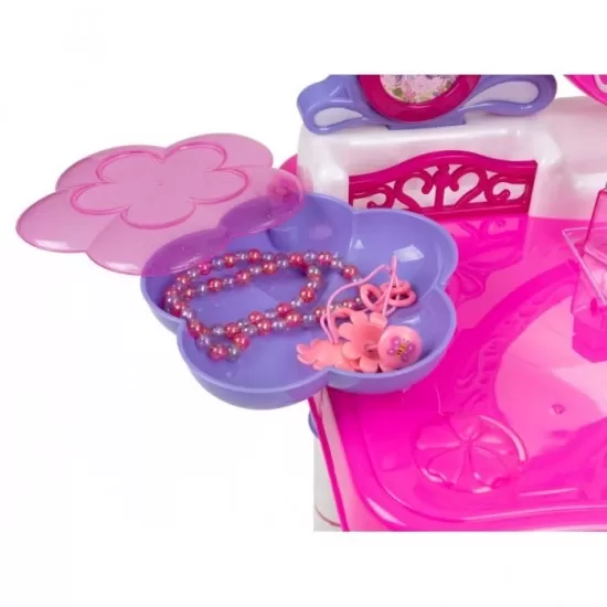 Masuta de toaleta pentru copii cu accesorii Ecotoys HC152798 Masuta de toaleta pentru copii cu accesorii Ecotoys HC152798
