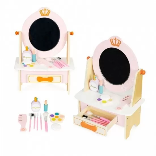 Masuta de toaleta pentru copii cu accesorii Ecotoys TL812001 Masuta de toaleta pentru copii cu accesorii Ecotoys TL812001
