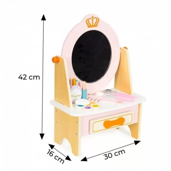 Masuta de toaleta pentru copii cu accesorii Ecotoys TL812001 Masuta de toaleta pentru copii cu accesorii Ecotoys TL812001