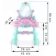 Masuta de toaleta pentru copii cu accesorii incluse Ricokids 773200 Masuta de toaleta pentru copii cu accesorii incluse Ricokids 773200