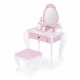 Masuta de toaleta pentru copii cu oglinda si 7 accesorii 54 x 38 x 88 cm Ecotoys 2950 - Roz