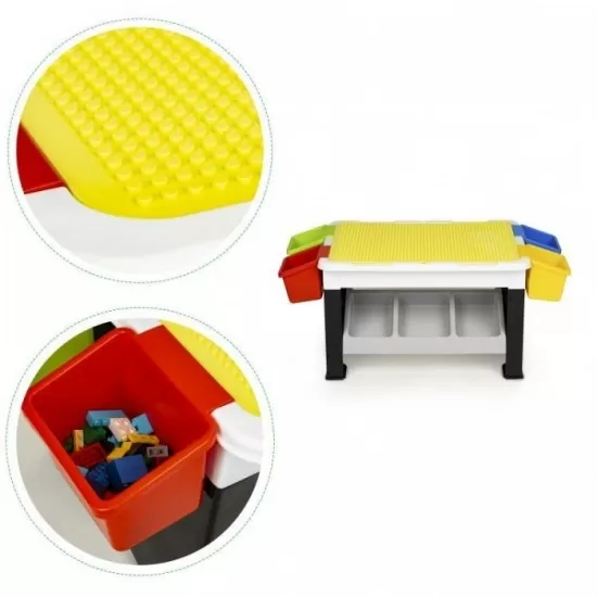 Masuta pentru joaca cu blocuri tip lego Ecotoys HC491716 Masuta pentru joaca cu blocuri tip lego Ecotoys HC491716