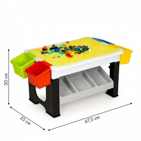 Masuta pentru joaca cu blocuri tip lego Ecotoys HC491716 Masuta pentru joaca cu blocuri tip lego Ecotoys HC491716