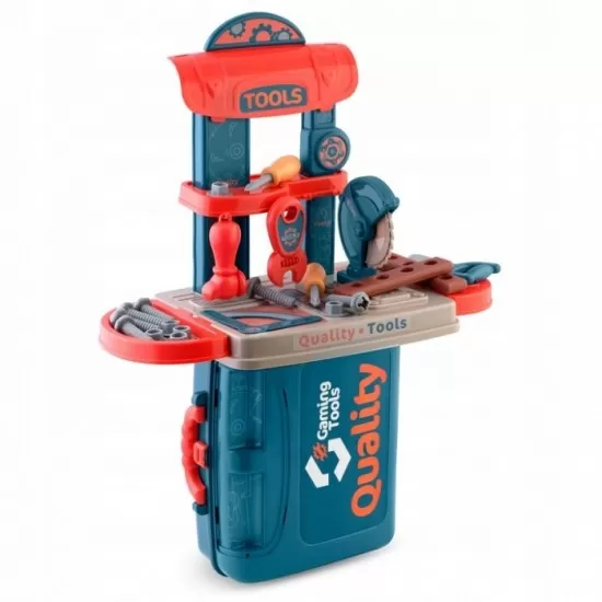 Mini atelier de lucru 3 in 1 cu unelte pentru copii Ricokids 772600 Mini atelier de lucru 3 in 1 cu unelte pentru copii Ricokids 772600