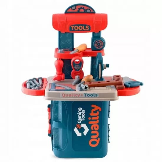 Mini atelier de lucru 3 in 1 cu unelte pentru copii Ricokids 772600 Mini atelier de lucru 3 in 1 cu unelte pentru copii Ricokids 772600