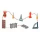 Mini atelier de lucru 3 in 1 cu unelte pentru copii Ricokids 772600 Mini atelier de lucru 3 in 1 cu unelte pentru copii Ricokids 772600