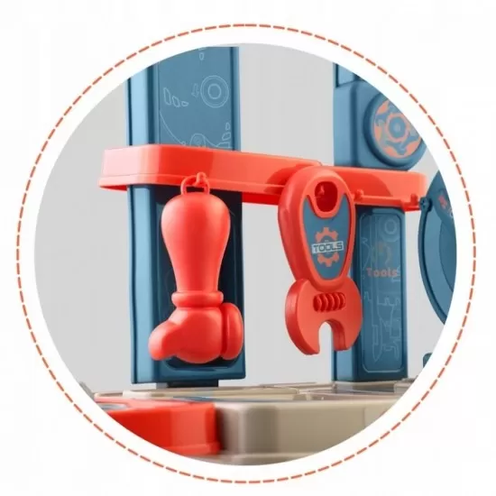 Mini atelier de lucru 3 in 1 cu unelte pentru copii Ricokids 772600 Mini atelier de lucru 3 in 1 cu unelte pentru copii Ricokids 772600