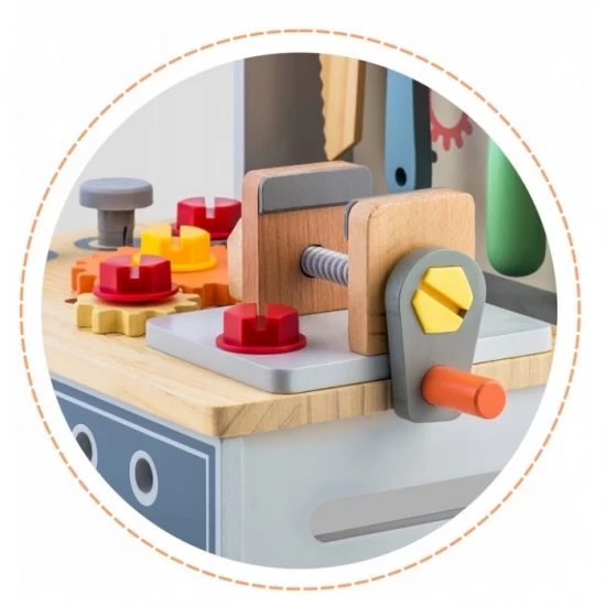 Mini atelier de lucru din lemn cu accesorii incluse, 30 x 25 x 30 cm, Ricokids RK-877 Mini atelier de lucru din lemn cu accesorii incluse, 30 x 25 x 30 cm, Ricokids RK-877