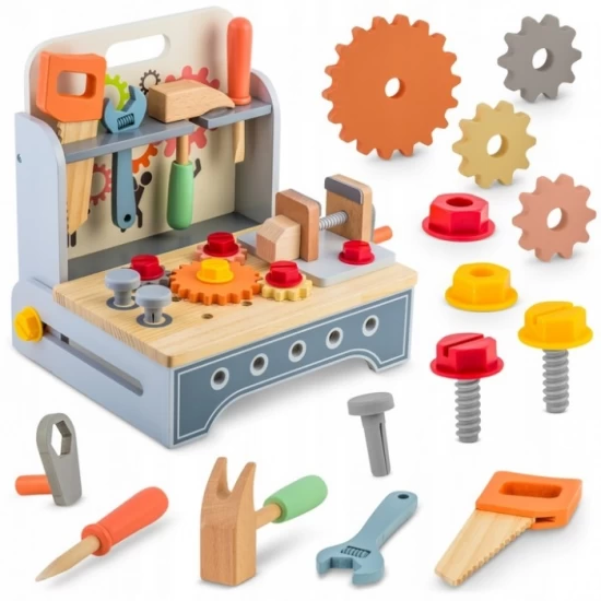 Mini atelier de lucru din lemn cu accesorii incluse, 30 x 25 x 30 cm, Ricokids RK-877 Mini atelier de lucru din lemn cu accesorii incluse, 30 x 25 x 30 cm, Ricokids RK-877