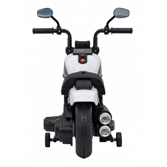 Motocicleta electrica Chopper Faster AHL008, roti si scaun din plastic, 78x30x55 cm, putere 20W - Alb Motocicleta electrica Chopper Faster AHL008, roti si scaun din plastic, 78x30x55 cm, putere 20W - Alb