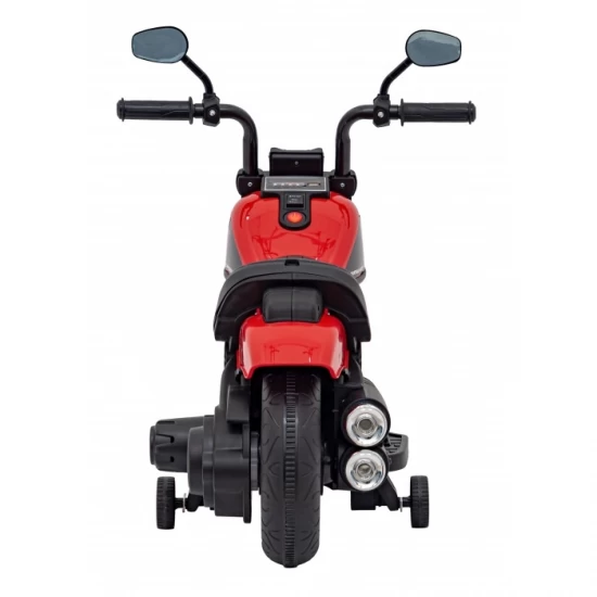 Motocicleta electrica Chopper Faster AHL008, roti si scaun din plastic, 78x30x55 cm, putere 20W - Rosu Motocicleta electrica Chopper Faster AHL008, roti si scaun din plastic, 78x30x55 cm, putere 20W - Rosu
