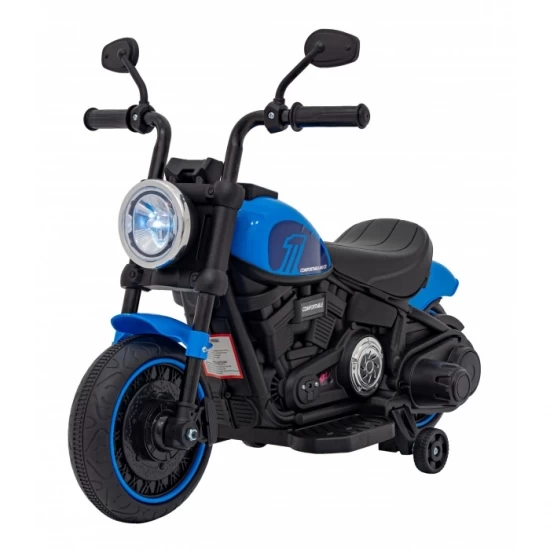 Motocicleta electrica Chopper Faster AHL008, roti si scaun din plastic, 78x30x55 cm, putere 20W - Albastru Motocicleta electrica Chopper Faster AHL008, roti si scaun din plastic, 78x30x55 cm, putere 20W - Albastru