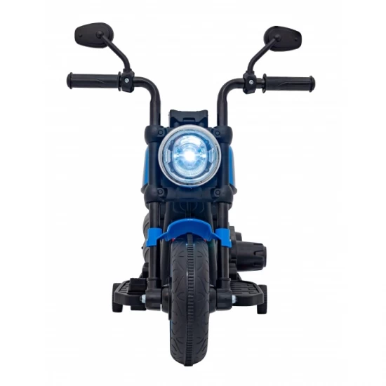 Motocicleta electrica Chopper Faster AHL008, roti si scaun din plastic, 78x30x55 cm, putere 20W - Albastru Motocicleta electrica Chopper Faster AHL008, roti si scaun din plastic, 78x30x55 cm, putere 20W - Albastru