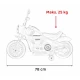 Motocicleta electrica Chopper Faster AHL008, roti si scaun din plastic, 78x30x55 cm, putere 20W - Albastru Motocicleta electrica Chopper Faster AHL008, roti si scaun din plastic, 78x30x55 cm, putere 20W - Albastru