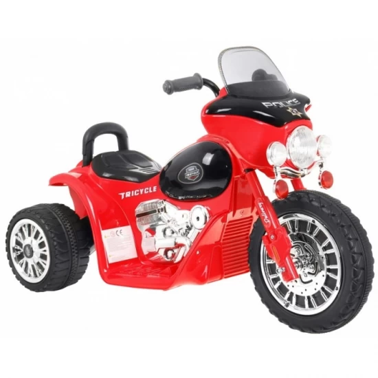 Motocicleta electrica Chopper JT568, roti si scaun din plastic, 79x46x54, putere 20W - Rosu Motocicleta electrica Chopper JT568, roti si scaun din plastic, 79x46x54, putere 20W - Rosu