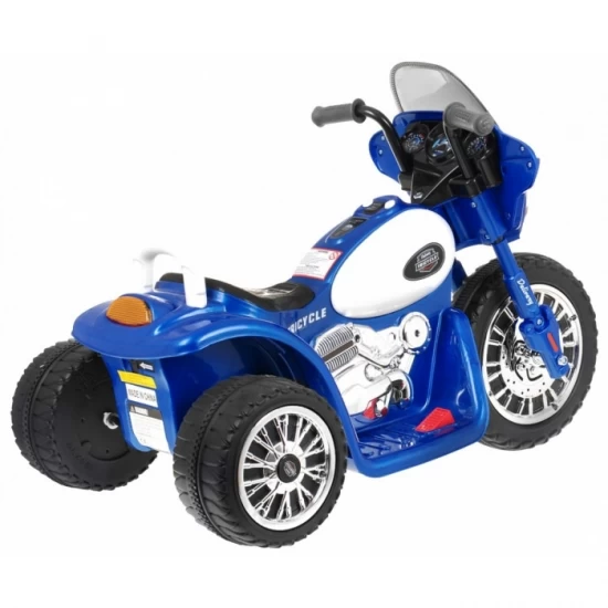 Motocicleta electrica Chopper JT568, roti si scaun din plastic, 79x46x54, putere 20W - Albastru Motocicleta electrica Chopper JT568, roti si scaun din plastic, 79x46x54, putere 20W - Albastru