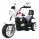 Motocicleta electrica Chopper NightBike TR1501, roti si scaun din plastic, 92x34x63 cm, putere 6V - Alb Motocicleta electrica Chopper NightBike TR1501, roti si scaun din plastic, 92x34x63 cm, putere 6V - Alb