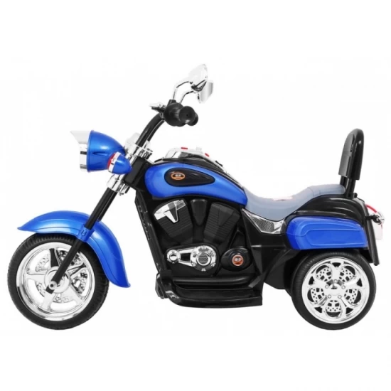 Motocicleta electrica Chopper NightBike TR1501, roti si scaun din plastic, 92x34x63 cm, putere 6V - Albastru Motocicleta electrica Chopper NightBike TR1501, roti si scaun din plastic, 92x34x63 cm, putere 6V - Albastru