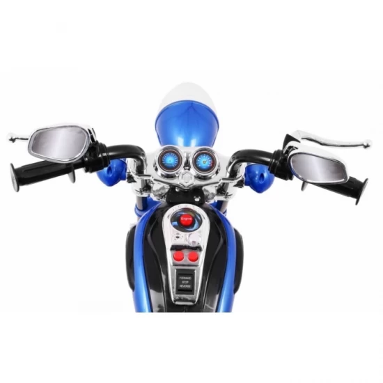 Motocicleta electrica Chopper NightBike TR1501, roti si scaun din plastic, 92x34x63 cm, putere 6V - Albastru Motocicleta electrica Chopper NightBike TR1501, roti si scaun din plastic, 92x34x63 cm, putere 6V - Albastru