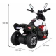 Motocicleta electrica Fast Tourist, roti din plastic, scaun tapitat, 83x35x63 cm, putere 18W - Alb Motocicleta electrica Fast Tourist, roti din plastic, scaun tapitat, 83x35x63 cm, putere 18W - Alb