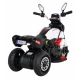 Motocicleta electrica Fast Tourist, roti din plastic, scaun tapitat, 83x35x63 cm, putere 18W - Alb Motocicleta electrica Fast Tourist, roti din plastic, scaun tapitat, 83x35x63 cm, putere 18W - Alb