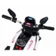 Motocicleta electrica Fast Tourist, roti din plastic, scaun tapitat, 83x35x63 cm, putere 18W - Alb Motocicleta electrica Fast Tourist, roti din plastic, scaun tapitat, 83x35x63 cm, putere 18W - Alb