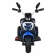 Motocicleta electrica Fast Tourist, roti din plastic, scaun tapitat, 83x35x63 cm, putere 18W - Albastru Motocicleta electrica Fast Tourist, roti din plastic, scaun tapitat, 83x35x63 cm, putere 18W - Albastru