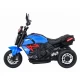 Motocicleta electrica Fast Tourist, roti din plastic, scaun tapitat, 83x35x63 cm, putere 18W - Albastru Motocicleta electrica Fast Tourist, roti din plastic, scaun tapitat, 83x35x63 cm, putere 18W - Albastru