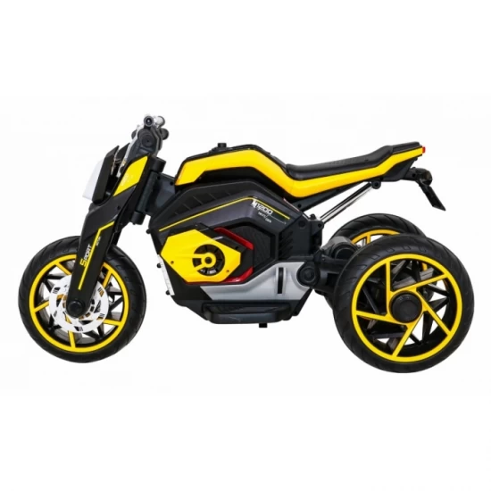 Motocicleta electrica Future LL8001-A, roti EVA, scaun din plastic, 109x54x68 cm, putere 50W - Galben Motocicleta electrica Future LL8001-A, roti EVA, scaun din plastic, 109x54x68 cm, putere 50W - Galben