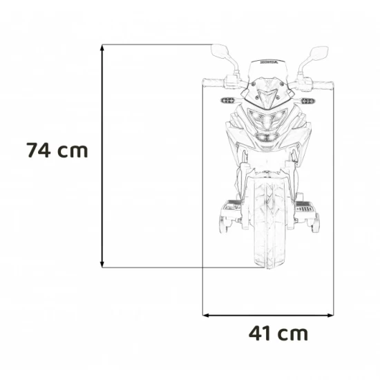 Motocicleta electrica pentru copii HONDA NC750X, roti si scaun din plastic, 103x41x74 cm, putere 70W - Alb Motocicleta electrica pentru copii HONDA NC750X, roti si scaun din plastic, 103x41x74 cm, putere 70W - Alb