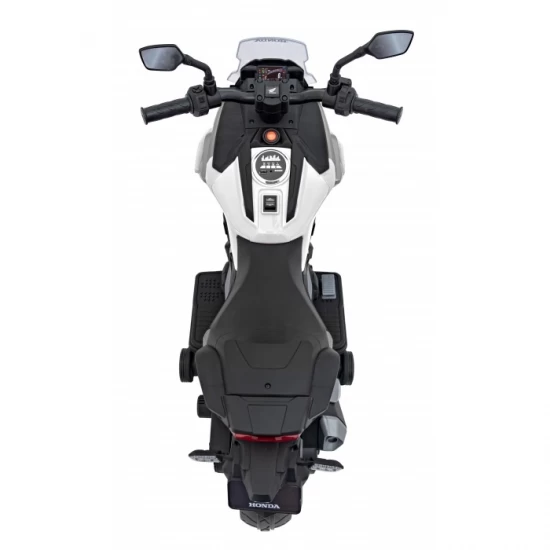 Motocicleta electrica pentru copii HONDA NC750X, roti si scaun din plastic, 103x41x74 cm, putere 70W - Alb Motocicleta electrica pentru copii HONDA NC750X, roti si scaun din plastic, 103x41x74 cm, putere 70W - Alb