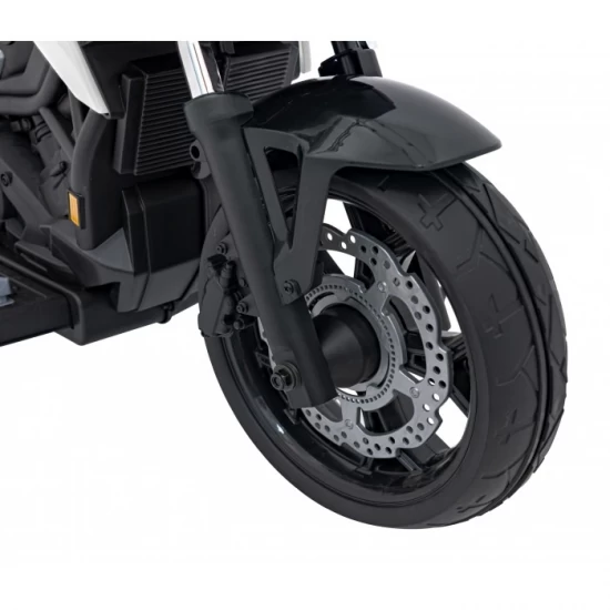 Motocicleta electrica pentru copii HONDA NC750X, roti si scaun din plastic, 103x41x74 cm, putere 70W - Alb Motocicleta electrica pentru copii HONDA NC750X, roti si scaun din plastic, 103x41x74 cm, putere 70W - Alb