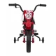 Motocicleta electrica PANTONE 361C, roti EVA + 2 roti ajutatoare, scaun tapitat, 108x59x72 cm, putere 60W - Rosu Motocicleta electrica PANTONE 361C, roti EVA + 2 roti ajutatoare, scaun tapitat, 108x59x72 cm, putere 60W - Rosu