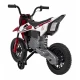 Motocicleta electrica PANTONE 361C, roti EVA + 2 roti ajutatoare, scaun tapitat, 108x59x72 cm, putere 60W - Rosu Motocicleta electrica PANTONE 361C, roti EVA + 2 roti ajutatoare, scaun tapitat, 108x59x72 cm, putere 60W - Rosu