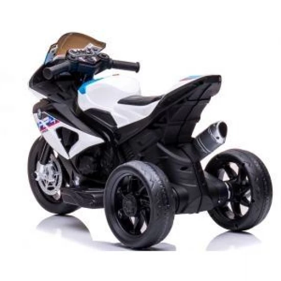 Motocicleta electrica pentru copii BMW HP4, 84x55x42 cm, varsta 2-5 ani, roti si scaun din plastic, putere 60W - Alb Motocicleta electrica pentru copii BMW HP4, 84x55x42 cm, varsta 2-5 ani, roti si scaun din plastic, putere 60W - Alb