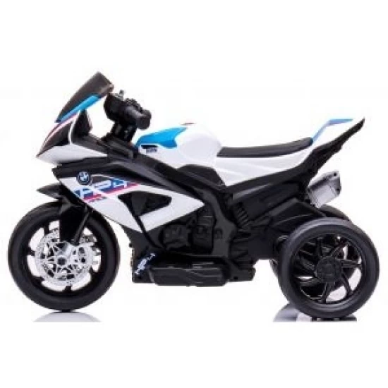 Motocicleta electrica pentru copii BMW HP4, 84x55x42 cm, varsta 2-5 ani, roti si scaun din plastic, putere 60W - Alb Motocicleta electrica pentru copii BMW HP4, 84x55x42 cm, varsta 2-5 ani, roti si scaun din plastic, putere 60W - Alb