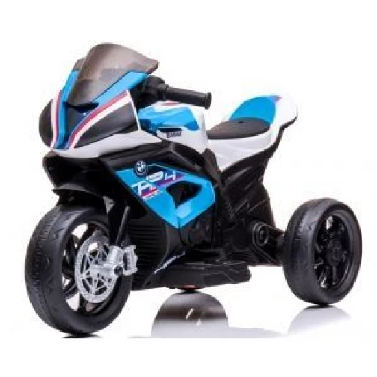 Motocicleta electrica pentru copii BMW HP4, 84x55x42 cm, varsta 2-5 ani, roti si scaun din plastic, putere 60W - Albastru Motocicleta electrica pentru copii BMW HP4, 84x55x42 cm, varsta 2-5 ani, roti si scaun din plastic, putere 60W - Albastru