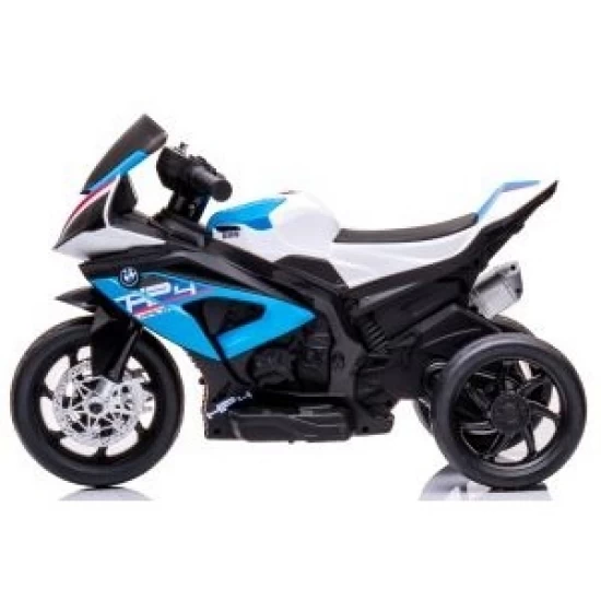Motocicleta electrica pentru copii BMW HP4, 84x55x42 cm, varsta 2-5 ani, roti si scaun din plastic, putere 60W - Albastru Motocicleta electrica pentru copii BMW HP4, 84x55x42 cm, varsta 2-5 ani, roti si scaun din plastic, putere 60W - Albastru