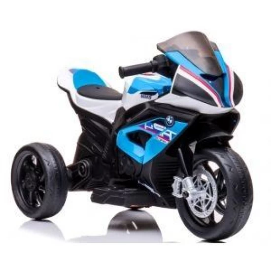 Motocicleta electrica pentru copii BMW HP4, 84x55x42 cm, varsta 2-5 ani, roti si scaun din plastic, putere 60W - Albastru Motocicleta electrica pentru copii BMW HP4, 84x55x42 cm, varsta 2-5 ani, roti si scaun din plastic, putere 60W - Albastru