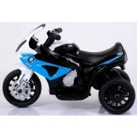 Motocicleta electrica pentru copii BMW S1000RR, 69x44x36.5 cm, varsta 1.5-4 ani, roti si scaun din plastic, putere 25W - Albastru