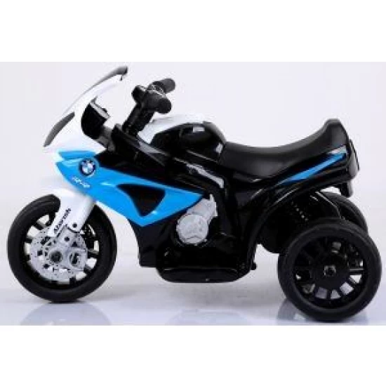 Motocicleta electrica pentru copii BMW S1000RR, 69x44x36.5 cm, varsta 1.5-4 ani, roti si scaun din plastic, putere 25W - Albastru Motocicleta electrica pentru copii BMW S1000RR, 69x44x36.5 cm, varsta 1.5-4 ani, roti si scaun din plastic, putere 25W - Albastru