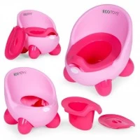 Olita pentru copii, insertie detasabila, picioare antiderapante Ecotoys PP112 - Roz