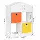 Organizator pentru jucariile copiilor in forma de casuta Ecotoys ZKB-03A Organizator pentru jucariile copiilor in forma de casuta Ecotoys ZKB-03A