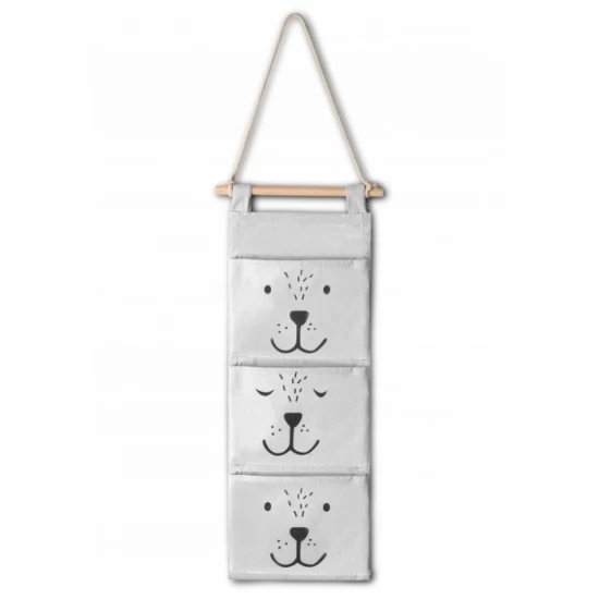 Organizator textil de perete cu 3 compartimente Nukido NK-403 - Gri Organizator textil de perete cu 3 compartimente Nukido NK-403 - Gri