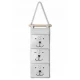 Organizator textil de perete cu 3 compartimente Nukido NK-403 - Gri Organizator textil de perete cu 3 compartimente Nukido NK-403 - Gri
