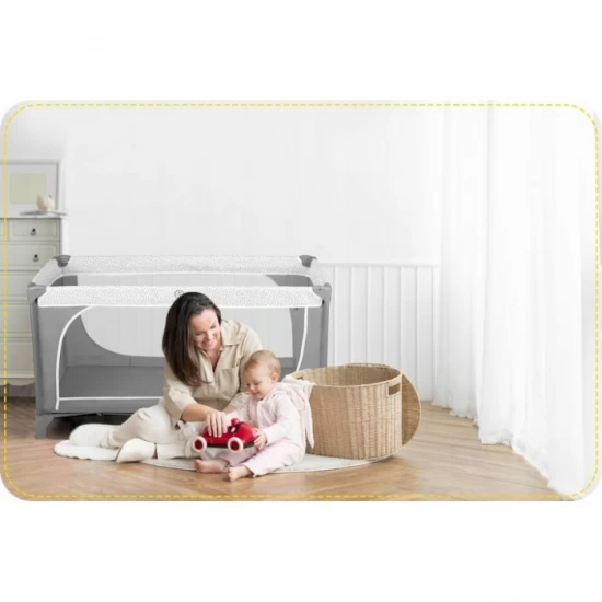 Patut pliabil 125 x 65 x 78 cm Ricokids RK-241 - Gri Patut pliabil 125 x 65 x 78 cm Ricokids RK-241 - Gri